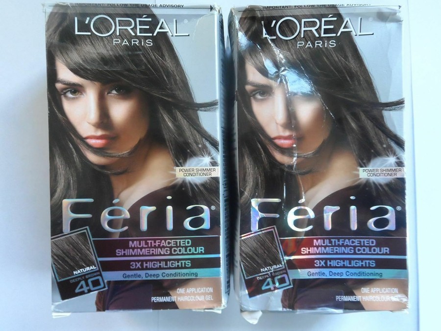 Beauty Essentials L'Oreal Paris | L'Oreal Paris Feria Midnight Bold Multi-Faceted Permanent Hair Dye, One-Step Hair Color Kit For Dark Hair, No Bleach Required, Violet Eclipse