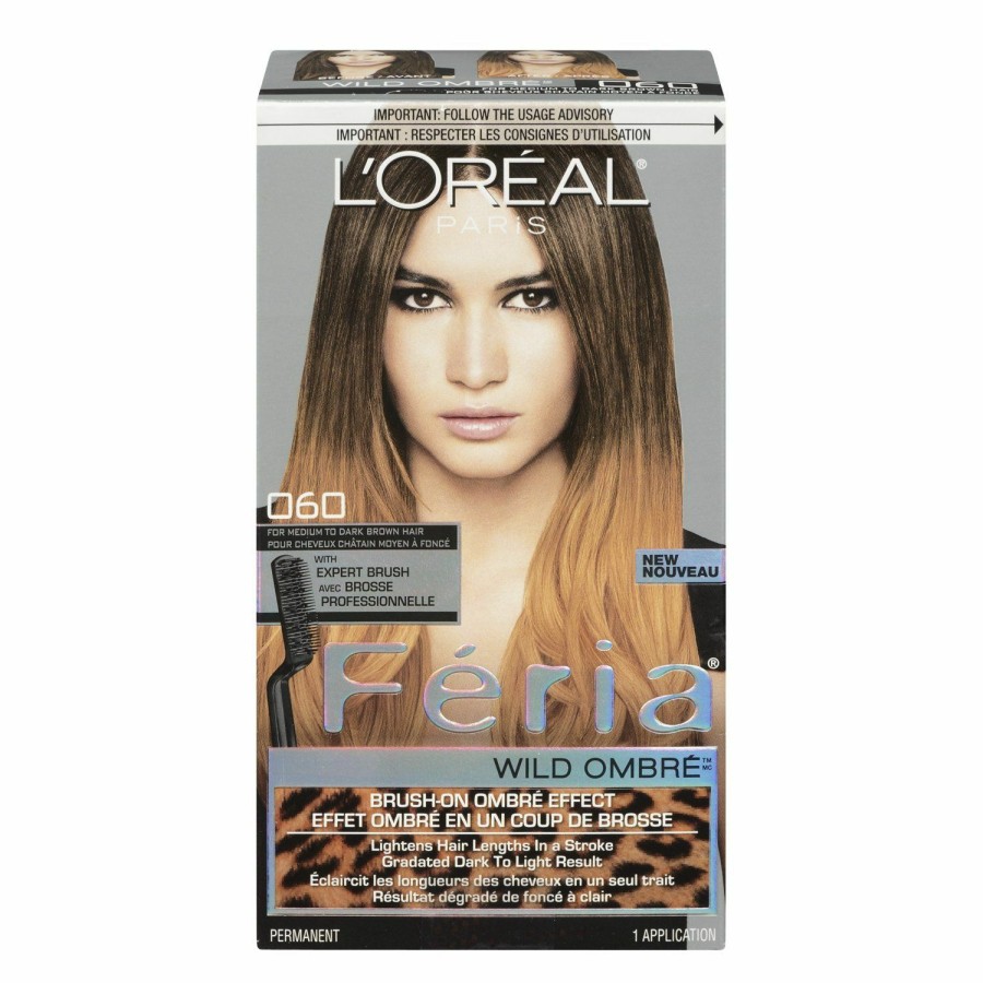 Beauty Essentials L'Oreal Paris | L'Oreal Paris Feria Midnight Bold Multi-Faceted Permanent Hair Dye, One-Step Hair Color Kit For Dark Hair, No Bleach Required, Violet Eclipse