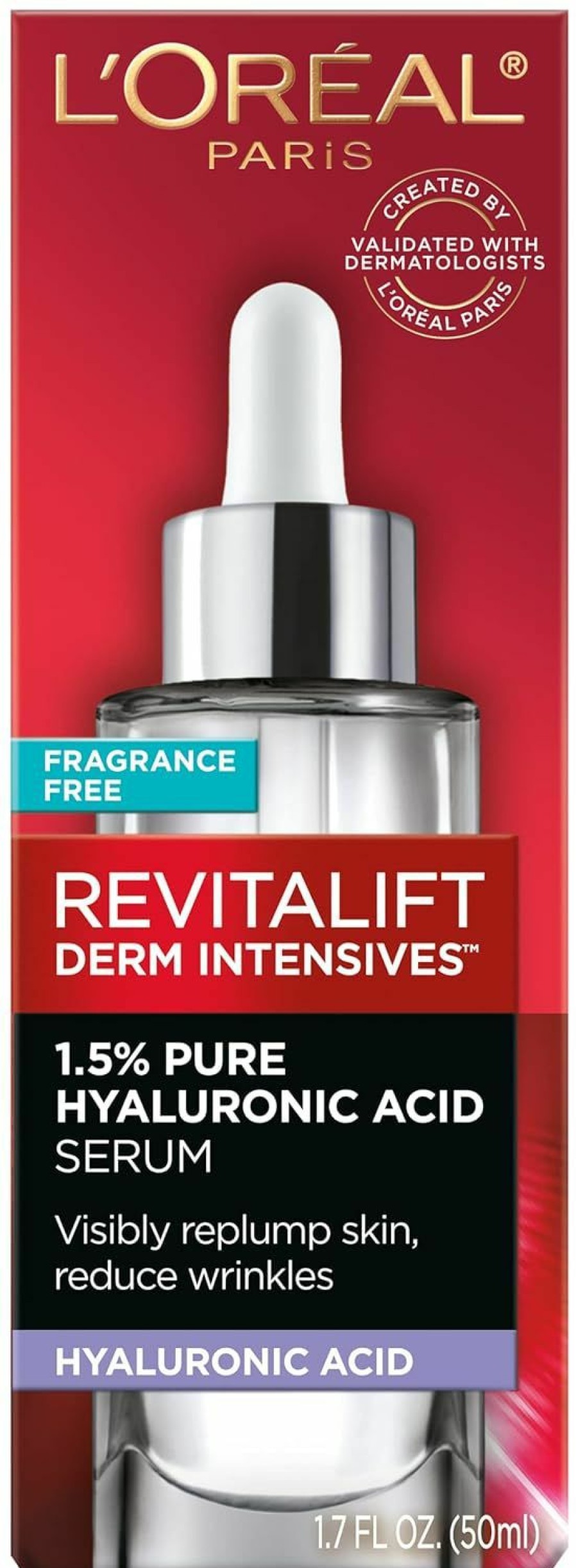 Skincare L'Oreal Paris | L'Oreal Paris Revitalift 12% Pure Vitamin C Serum 1 Oz + 1.5% Pure Hyaluronic Acid Face Serum 1 Oz + Moisturizer Sample