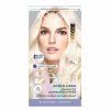 Hair Color L'Oreal Paris | L'Oreal Paris Feria Hyper Platinum Advanced Lightening System Hair Bleach, Lifts Up To 8 Levels, Includes Anti Brass Purple Conditioner, 1 Hair Dye Kit