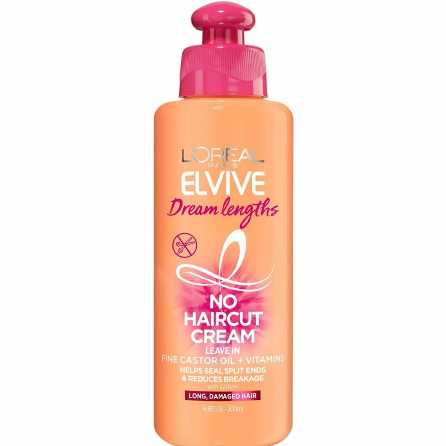 Hair Care L'Oreal Paris | L'Oreal Paris Elvive Dream Lengths No Haircut Cream Leave In Conditioner, 6.8 Fl. Oz.