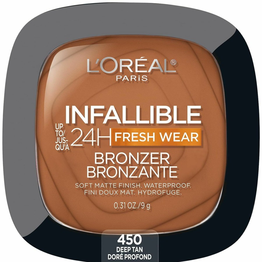 Makeup L'Oreal Paris | L'Oreal Paris Infallible Up To 24H Fresh Wear Soft Matte Longwear Bronzer. Waterproof, Heatproof, Transfer, Humidity And Sweatproof, Medium, 0.31 Oz