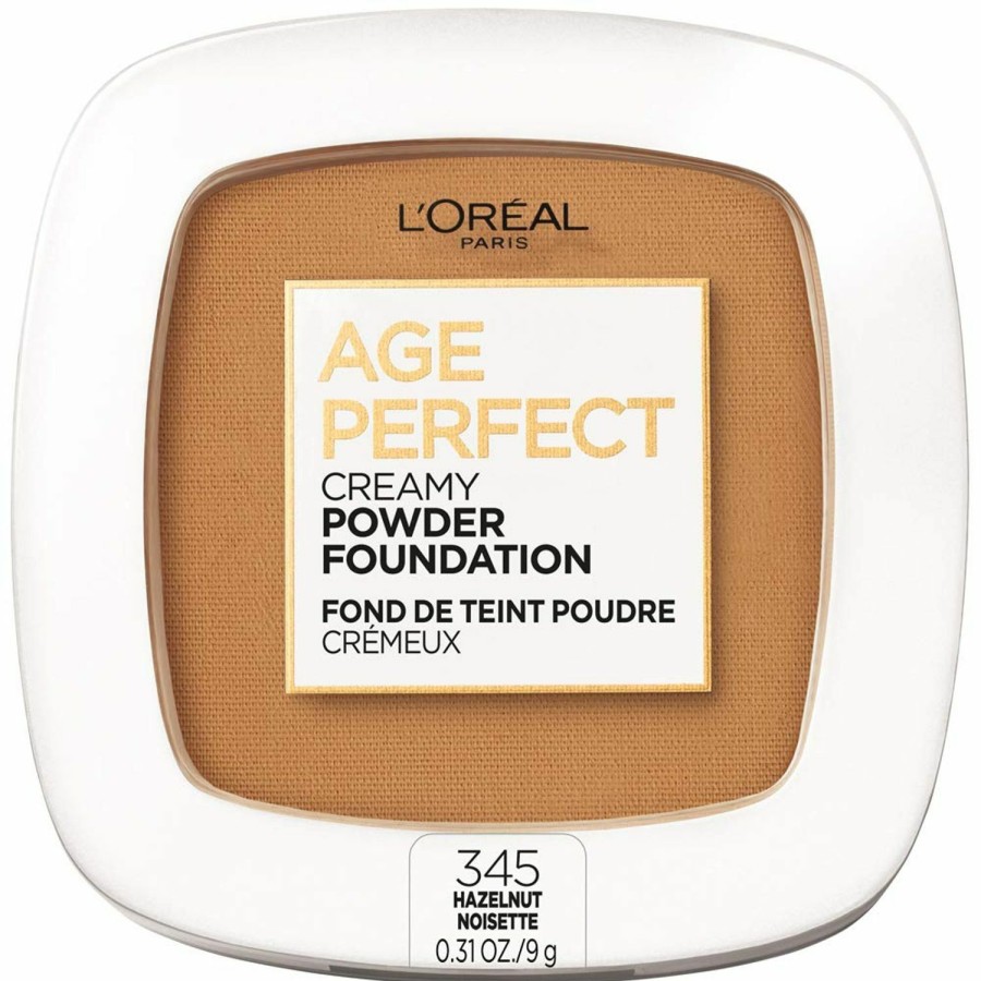 Age Perfect L'Oreal Paris | L'Oreal Paris Age Perfect Creamy Powder Foundation Compact, 375 Espresso, 0.31 Ounce