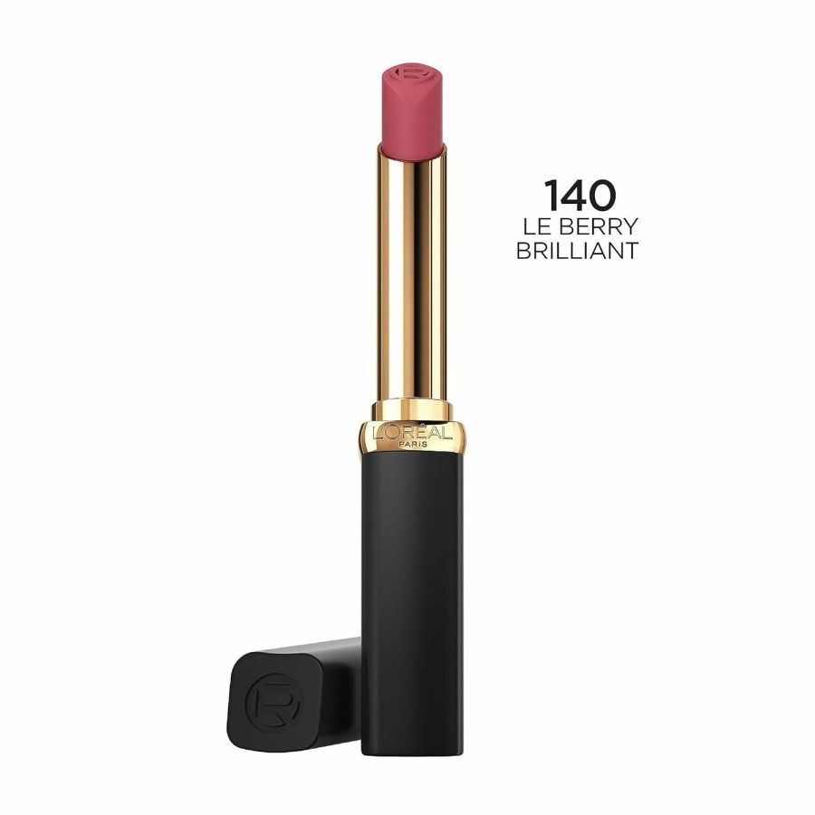 New Arrivals L'Oreal Paris | L'Oreal Paris Colour Riche Intense Volume Matte Lipstick, Lip Makeup Infused With Hyaluronic Acid For Up To 16Hr Wear, Le Berry Brilliant, 0.06 Oz