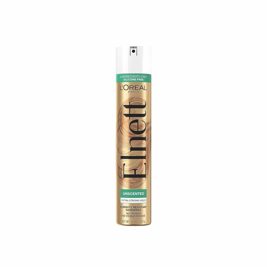 Hair Care L'Oreal Paris | L'Oreal Paris Elnett Hair Care Elnett Satin Extra Strong Hold Hairspray - Unscented, Long Lasting + Humidity Resistant, Hair Styling Spray, 2.2 Oz