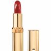 Makeup L'Oreal Paris | L'Oreal Paris Colour Riche Red Lipstick, Long Lasting, Satin Finish Smudge Proof Lipstick With Hydrating Argan Oil & Vitamin E, Reds Of Worth, Prosperous Red, 0.13 Oz