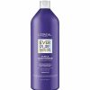 Hair Care L'Oreal Paris | L'Oreal Paris Sulfate Free Brass Toning Purple Conditioner For Blonde, Bleached, Silver, Or Brown Highlighted Hair, Everpure, 23 Fl Oz (Packaging May Vary)