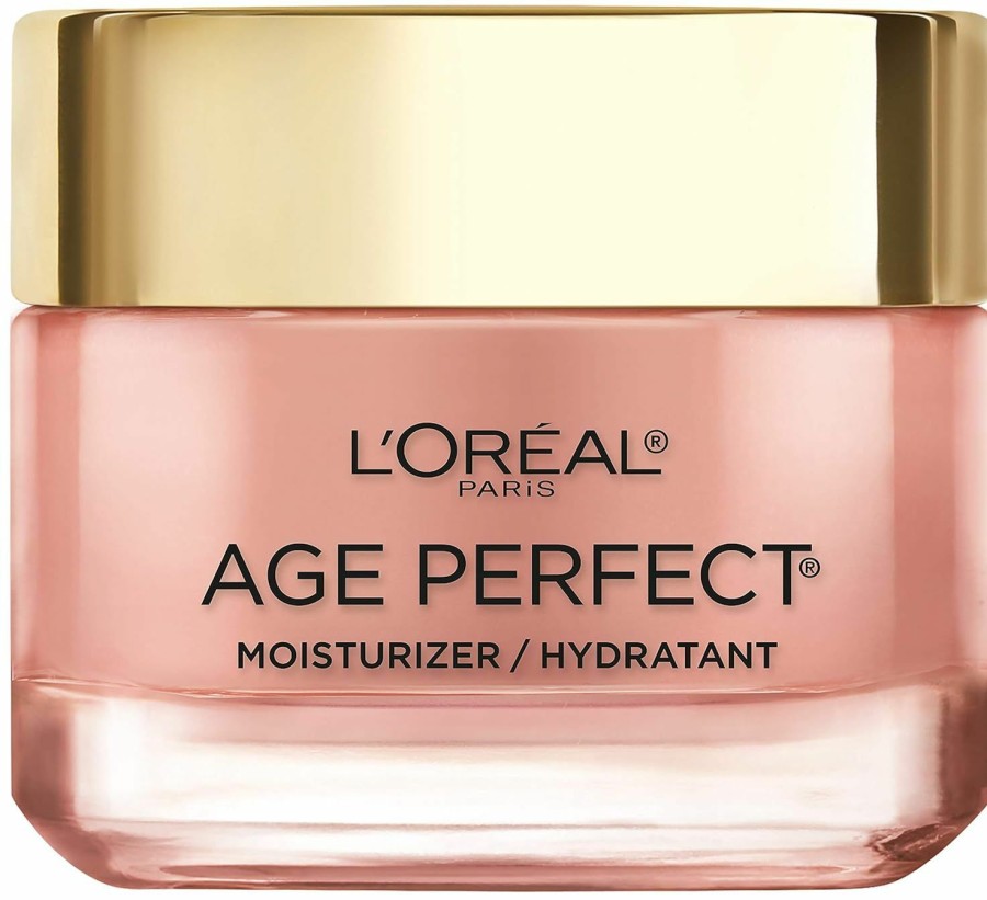 Beauty Essentials L'Oreal Paris | L'Oreal Paris Age Perfect Rosy Tone Anti-Aging Face Moisturizer, Renew & Revive Healthy Tone, Fragrance Free, 1.7 Oz