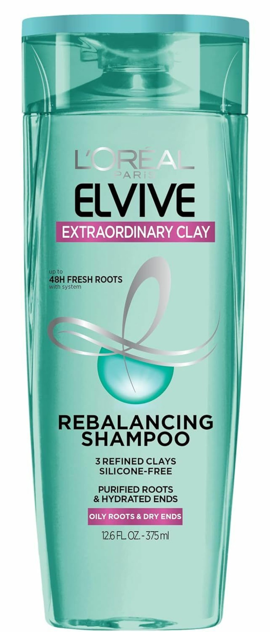 Best Sellers L'Oreal Paris | L'Oreal Paris Elvive Extraordinary Clay Rebalancing Shampoo, 12.6 Fl; Oz; (Packaging May Vary)