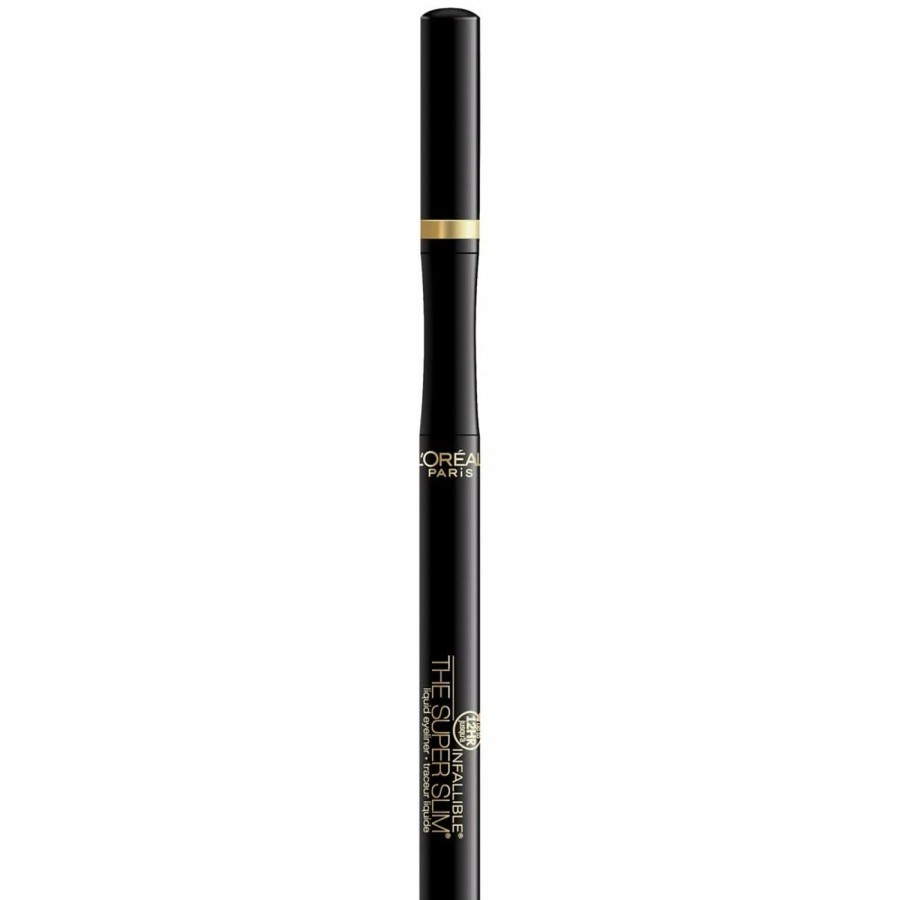 Makeup L'Oreal Paris | L'Oreal Paris Makeup Infallible Super Slim Long-Lasting Liquid Eyeliner, Ultra-Fine Felt Tip, Quick Drying Formula, Glides On Smoothly, Brown, Pack Of 2