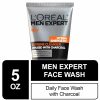 Skincare L'Oreal Paris | L'Oreal Men Expert Hydra Energetic Facial Cleanser With Charcoal For Daily Face Washing, Mens Face Wash, Beard And Skincare For Men, 5 Fl. Oz