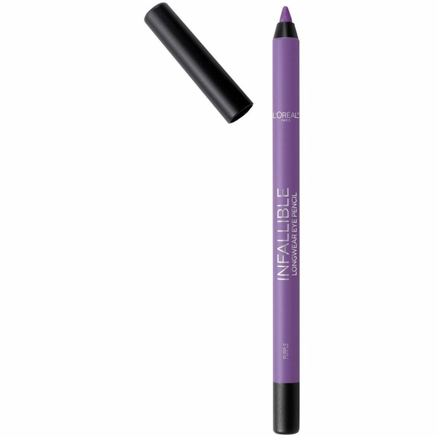 Makeup L'Oreal Paris | L'Oreal Paris Makeup Infallible Pro-Last Pencil Eyeliner, Waterproof And Smudge-Resistant, Glides On Easily To Create Any Look, Purple, 0.042 Oz.