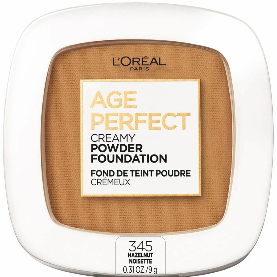 Age Perfect L'Oreal Paris | L'Oreal Paris Age Perfect Creamy Powder Foundation Compact, 325 Ivory Beige, 0.31 Oz.