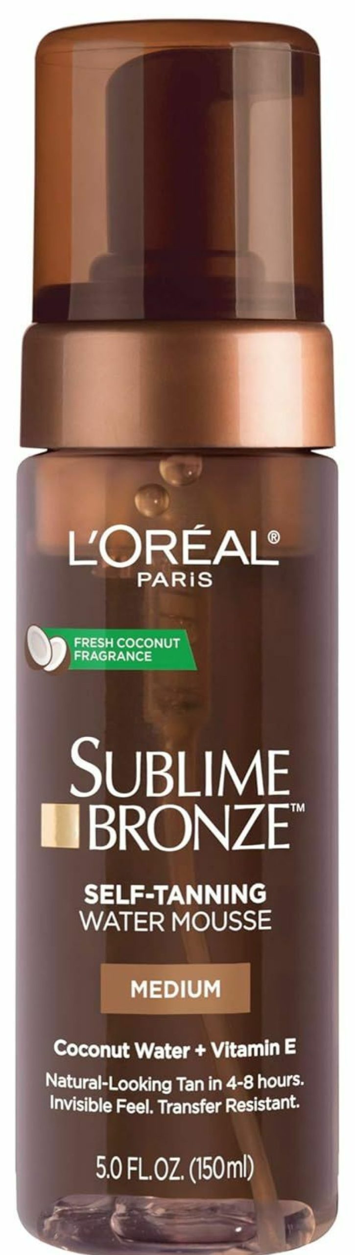 Skincare L'Oreal Paris | L'Oreal Paris Sublime Bronze Self Tanning Water Mousse, Streak-Free Natural Looking Tan, 5 Fl. Oz