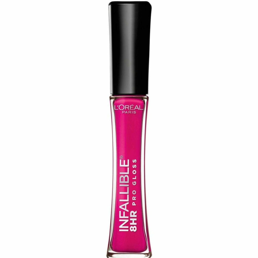 Makeup L'Oreal Paris | L'Oreal Paris Makeup Infallible 8 Hour Hydrating Lip Gloss, Barely Nude, 0.21 Fl Oz