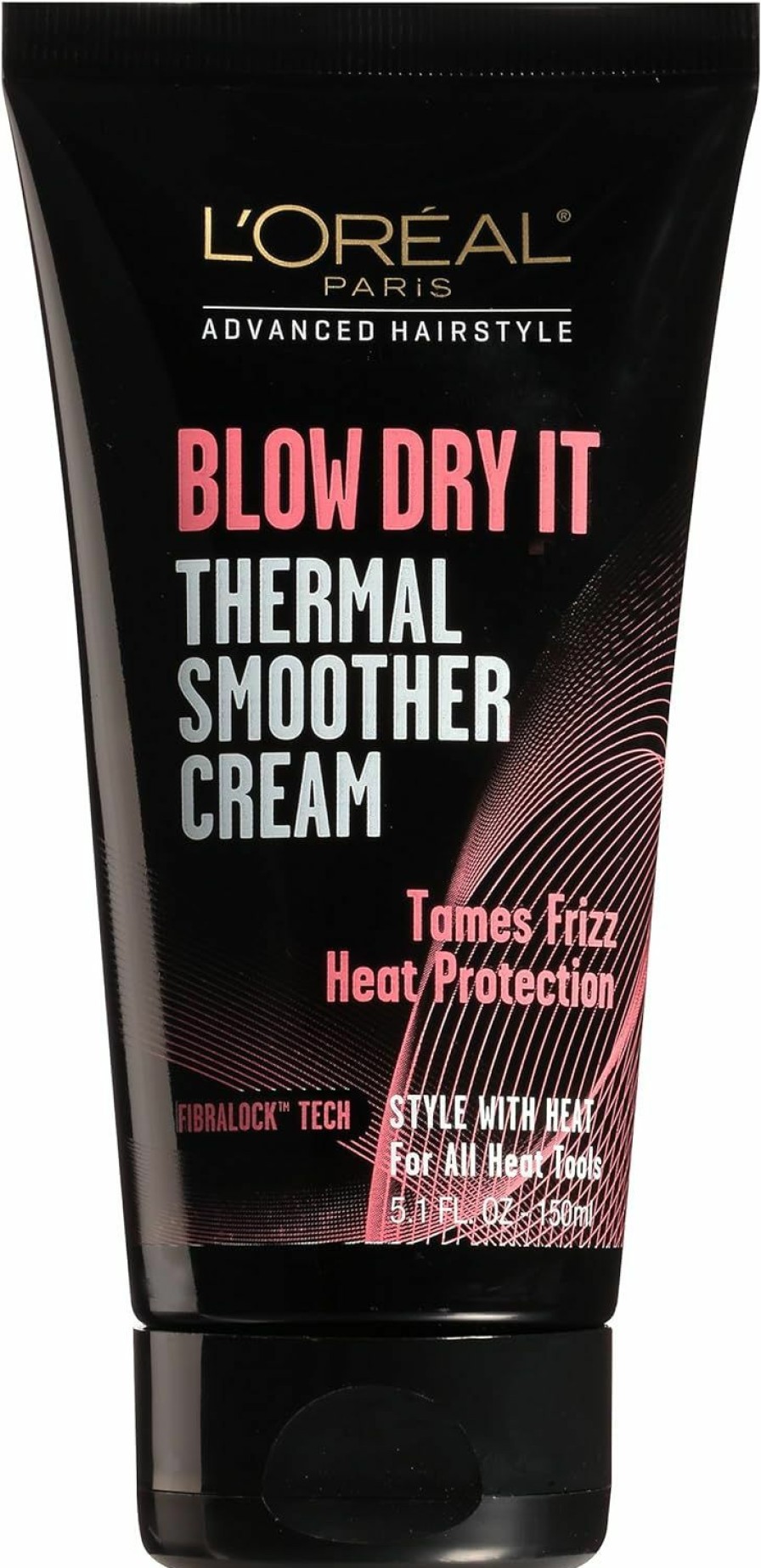 Hair Care L'Oreal Paris | L'Oreal Paris Advanced Hairstyle Blow Dry It Thermal Smoother Cream, 5.1 Fl. Oz.