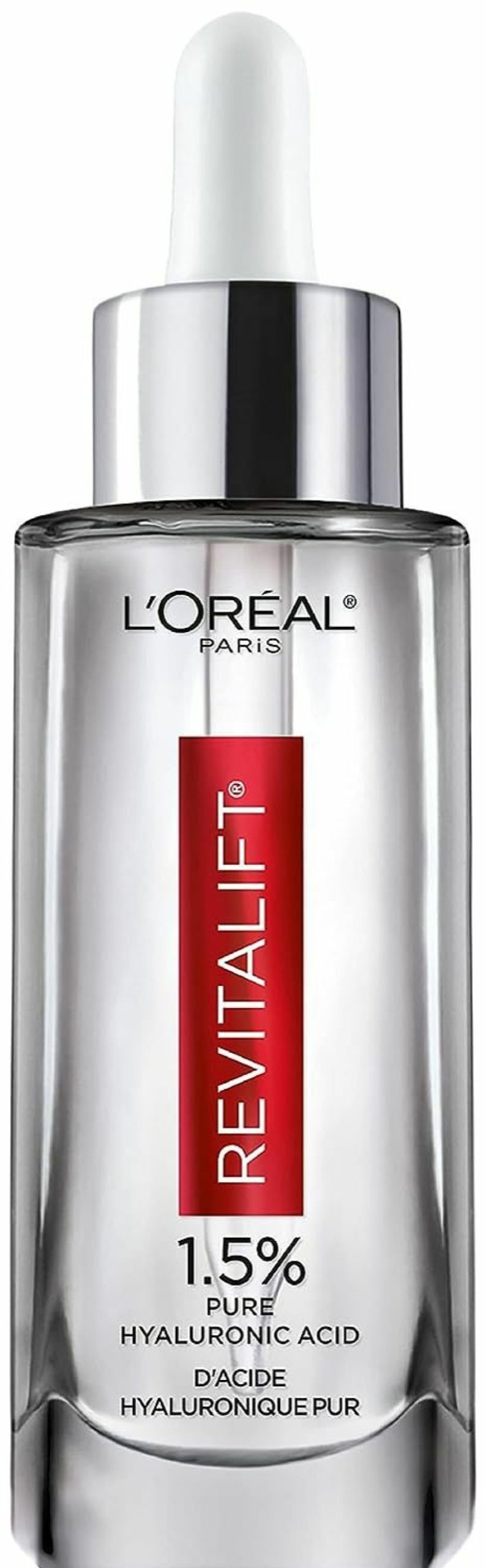 Skincare L'Oreal Paris | L'Oreal Paris Revitalift 1.5% Pure Hyaluronic Acid Face Serum, Hydrate & Reduce Wrinkles, Fragrance Free 1 Oz