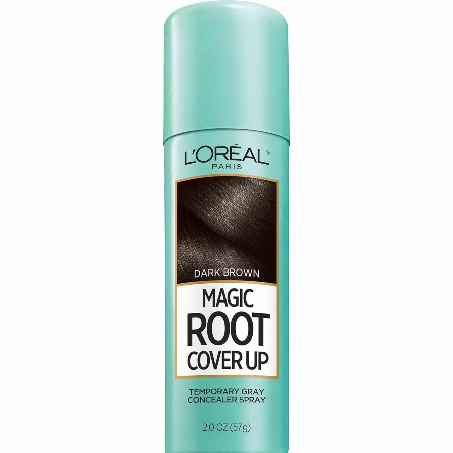 Beauty Essentials L'Oreal Paris | L'Oreal Paris Magic Root Cover Up Hair Color Magic Root Cover Up Concealer Spray For Blondes With Dark Roots, Ammonia And Peroxide Free, Medium Blonde, 2 Fl; Oz.