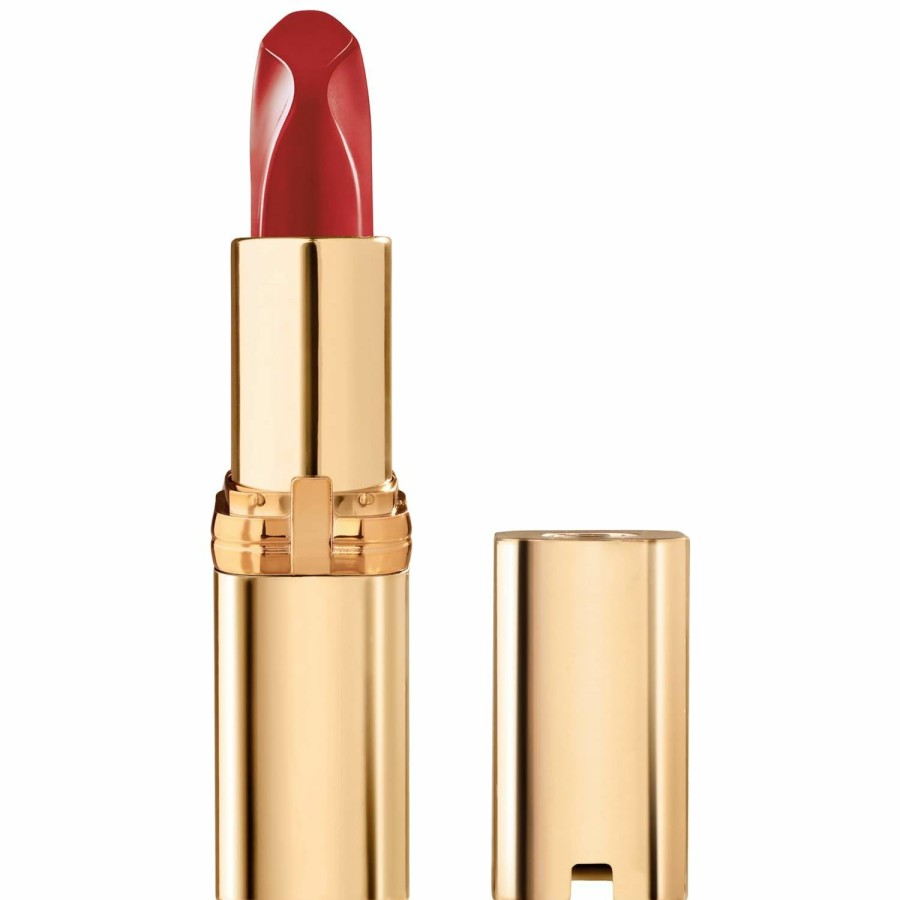 Makeup L'Oreal Paris | L'Oreal Paris Colour Riche Red Lipstick, Long Lasting, Satin Finish Smudge Proof Lipstick With Hydrating Argan Oil & Vitamin E, Reds Of Worth, Lovely Red, 0.13 Oz