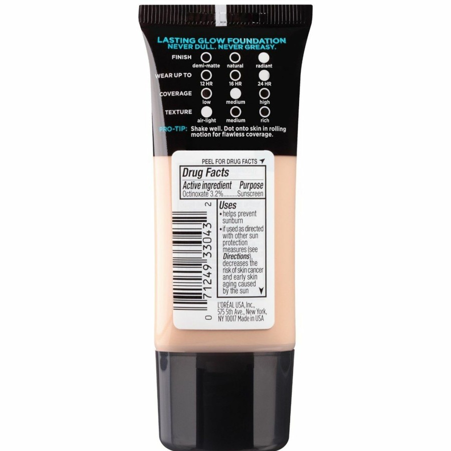 Makeup L'Oreal Paris | L'Oreal Paris Makeup Infallible Up To 24Hr Pro-Glow Foundation, Creamy Natural, 1 Fl Oz.