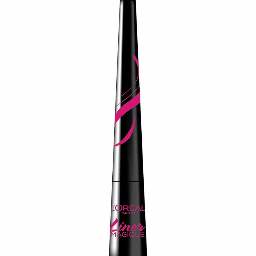 Makeup L'Oreal Paris | L'Oreal Paris Lineur Intense Brush Tip Liquid Eyeliner, Black, 0.24 Fl; Oz; (Packaging May Vary)