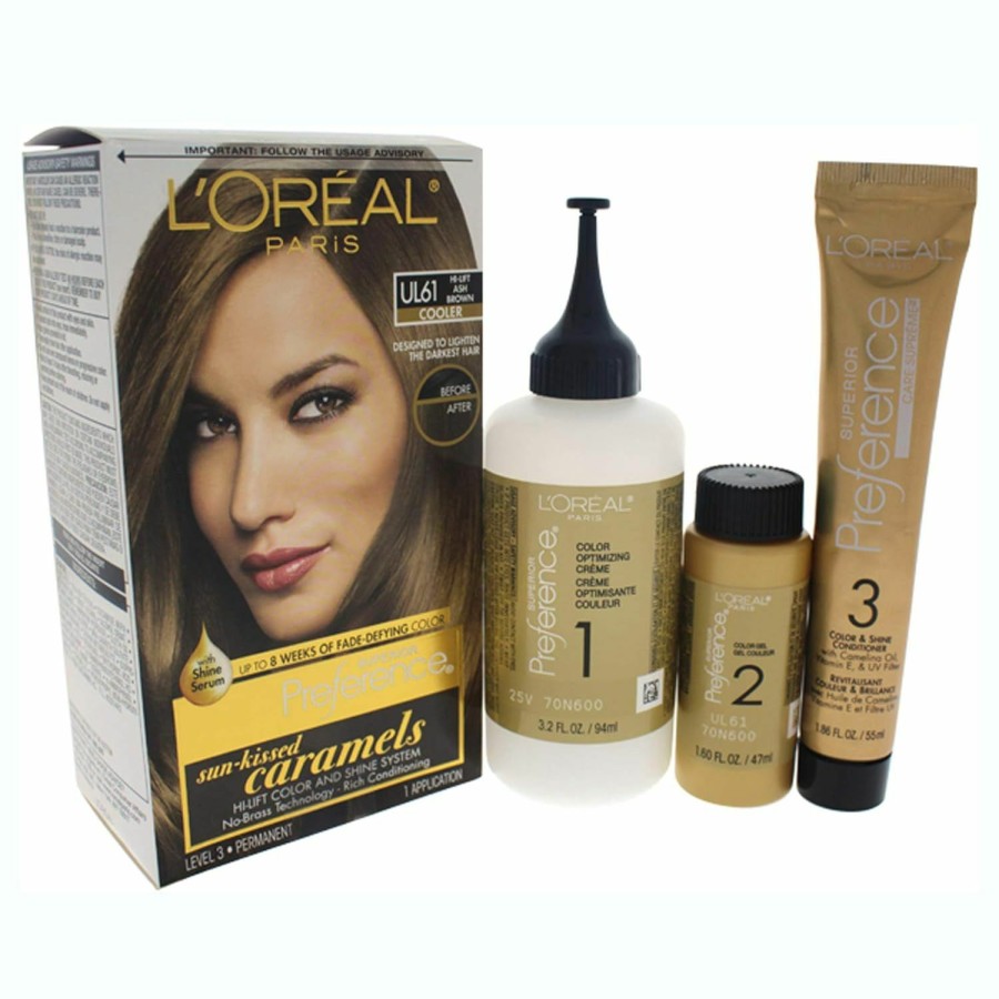 Beauty Essentials L'Oreal Paris | L'Oreal Paris Excellence Creme Permanent Hair Color, 7 Dark Blonde, 100 Percent Gray Coverage Hair Dye, Pack Of 2