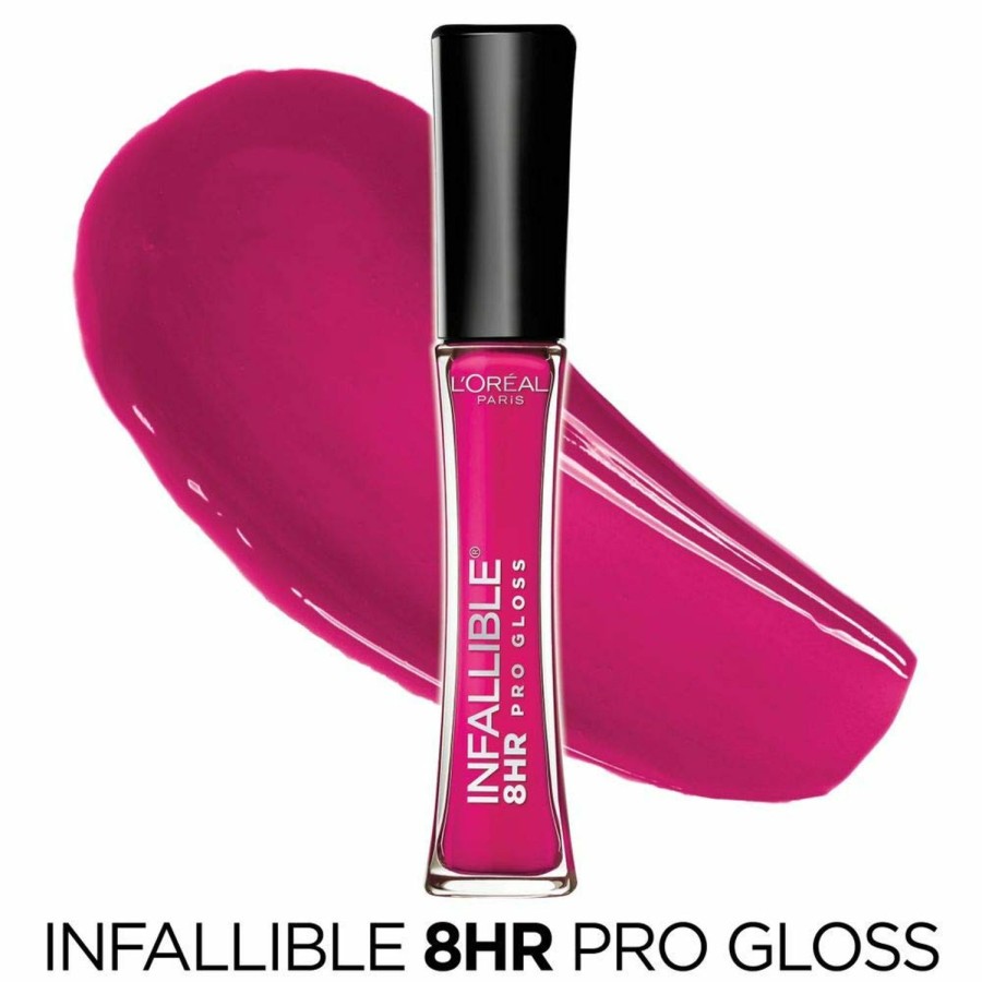 Makeup L'Oreal Paris | L'Oreal Paris Makeup Infallible 8 Hour Hydrating Lip Gloss, Modern Mauve, 0.21 Fl Oz