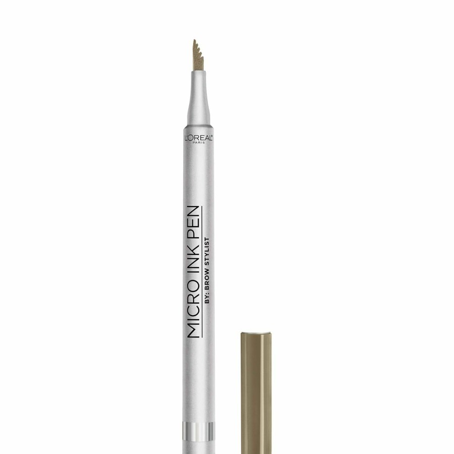 Makeup L'Oreal Paris | L'Oreal Paris Micro Ink Pen By Brow Stylist, Longwear Brow Tint, Hair-Like Effect, Up To 48Hr Wear, Precision Comb Tip, Blonde, 0.033 Fl; Oz.