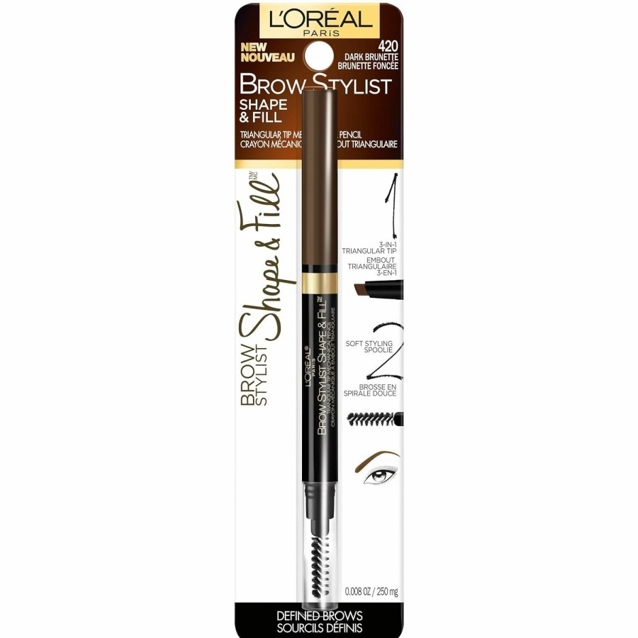 Makeup L'Oreal Paris | L'Oreal Paris Brow Stylist Shape & Fill Mechanical Eye Brow Makeup Pencil, Dark Blonde, 0.008 Oz.