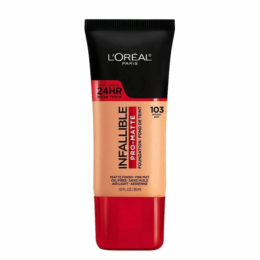 Makeup L'Oreal Paris | L'Oreal Paris Cosmetics Makeup Infallible Pro-Matte Liquid Longwear Foundation, Ivory Buff, 1 Fl Oz.