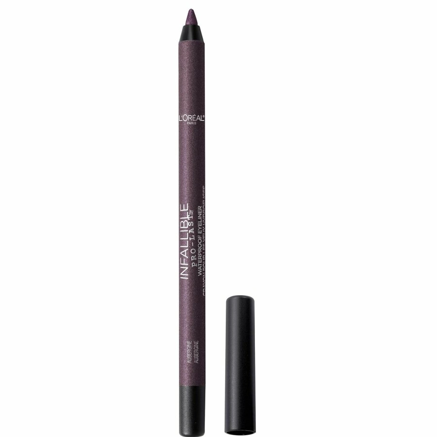 Makeup L'Oreal Paris | L'Oreal Paris Makeup Infallible Pro-Last Pencil Eyeliner, Waterproof And Smudge-Resistant, Glides On Easily To Create Any Look, Aubergine, 0.042 Oz.