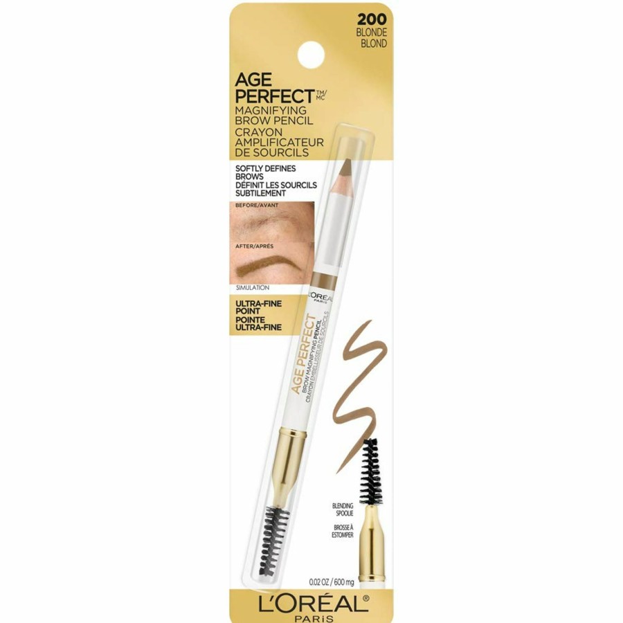 Makeup L'Oreal Paris | L'Oreal Paris Age Perfect Brow Magnifying Pencil With Vitamin E, Deep Brown