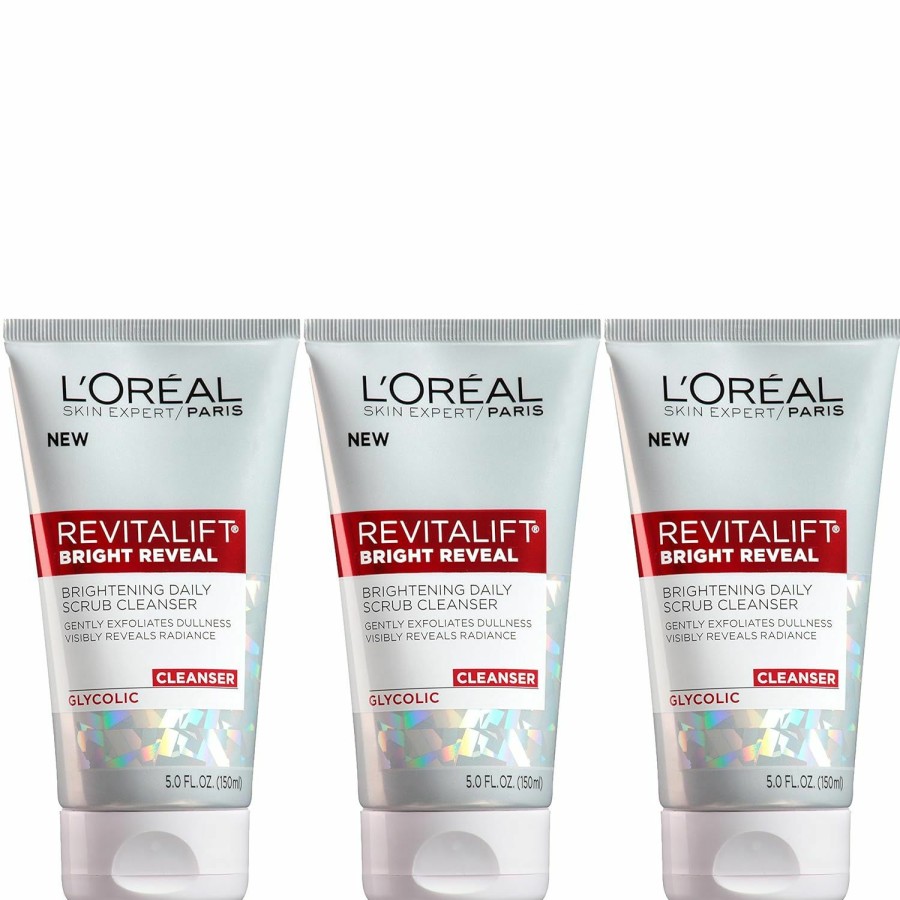 Skincare L'Oreal Paris | L'Oreal Paris Revitalift Bright Reveal Anti-Aging Facial Cleanser With Glycolic Acid 5 Fl. Oz (Pack Of 2)