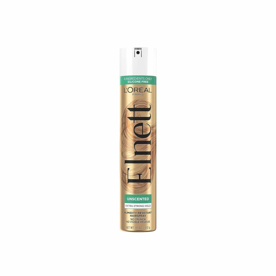 Hair Care L'Oreal Paris | L'Oreal Paris Elnett Satin Hairspray Extra Strong Hold Unscented 11 Oz; (Packaging May Vary)