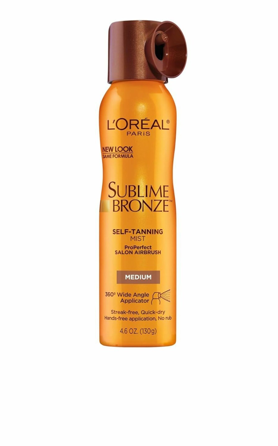 Skincare L'Oreal Paris | L'Oreal Paris Sublime Bronze Self Tanning Mist, Medium To Natural Spray Tan, 4.6 Oz