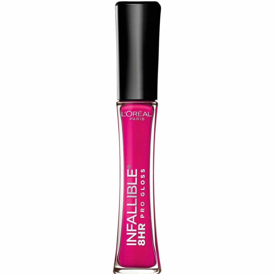 Makeup L'Oreal Paris | L'Oreal Paris Makeup Infallible 8 Hour Hydrating Lip Gloss, Fiery, 0.21 Fl Oz