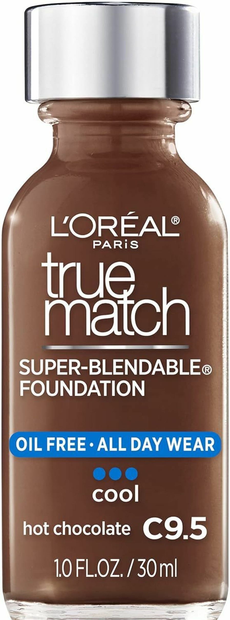 Beauty Essentials L'Oreal Paris | L'Oreal Paris Makeup True Match Super-Blendable Liquid Foundation, Shell Beige C4, 1 Fl Oz,1 Count