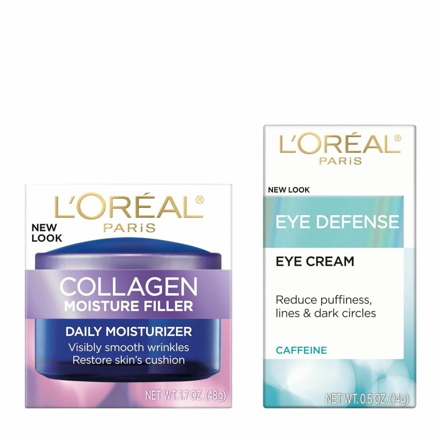 Beauty Essentials L'Oreal Paris | L'Oreal Paris Collagen Daily Face Moisturizer, Reduce Wrinkles, Face Cream 1.7 Oz