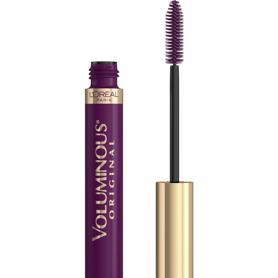 Beauty Essentials L'Oreal Paris | L'Oreal Paris Makeup Voluminous Original Volume Building Mascara, Blackest Black, 0.28 Fl; Oz, 1 Count