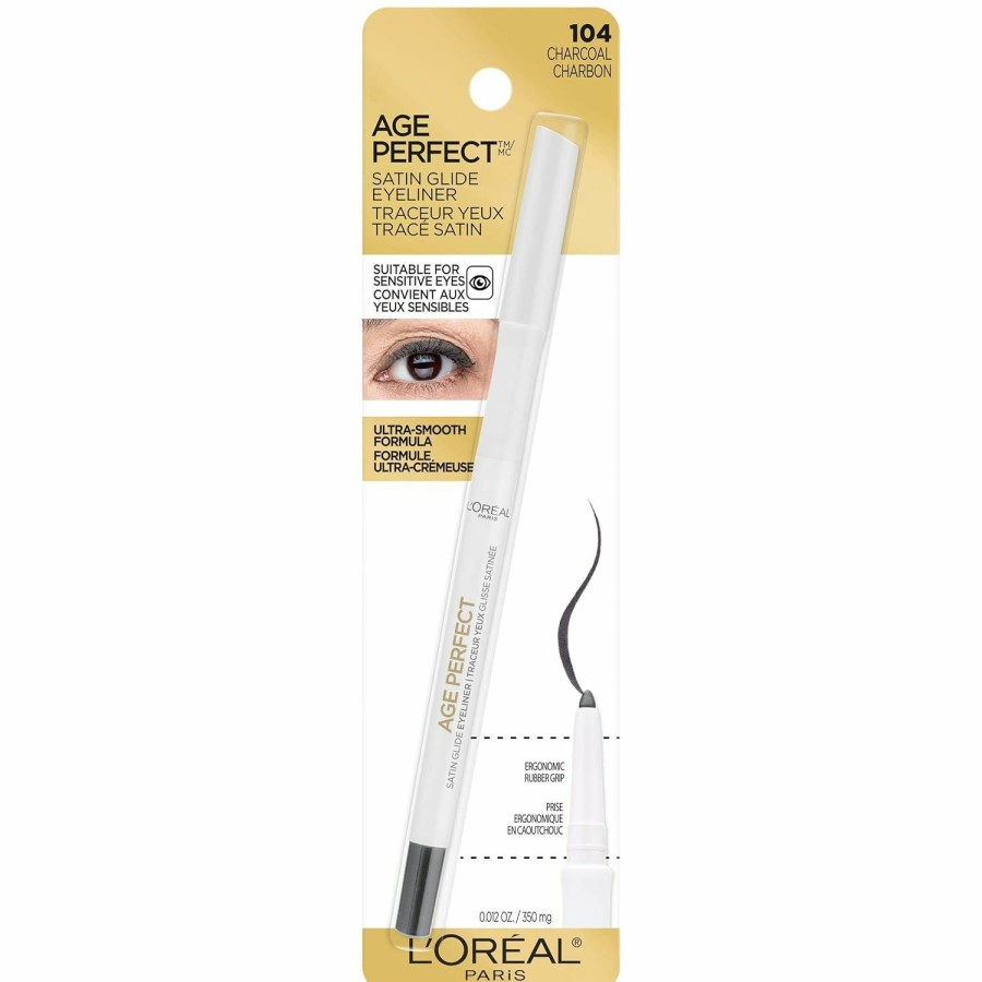 Makeup L'Oreal Paris | L'Oreal Paris Age Perfect Satin Glide Eyeliner With Mineral Pigments, Black