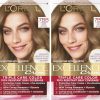 Beauty Essentials L'Oreal Paris | L'Oreal Paris Excellence Creme Permanent Hair Color, 7Bb Dark Beige Blonde, 100 Percent Gray Coverage Hair Dye, Pack Of 2