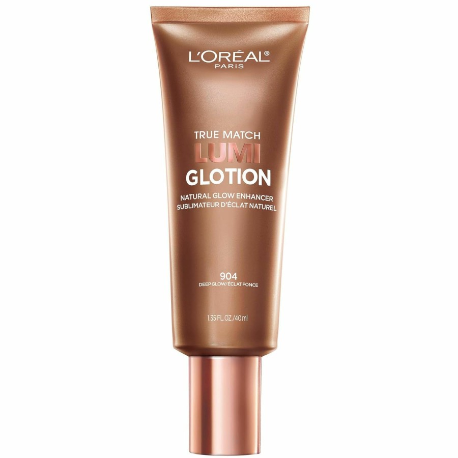 Makeup L'Oreal Paris | L'Oreal Paris Makeup True Match Lumi Glotion, Natural Glow Enhancer, Illuminator Highlighter Skin Tint, For An All Day Radiant Glow, Light, 1.35 Ounces