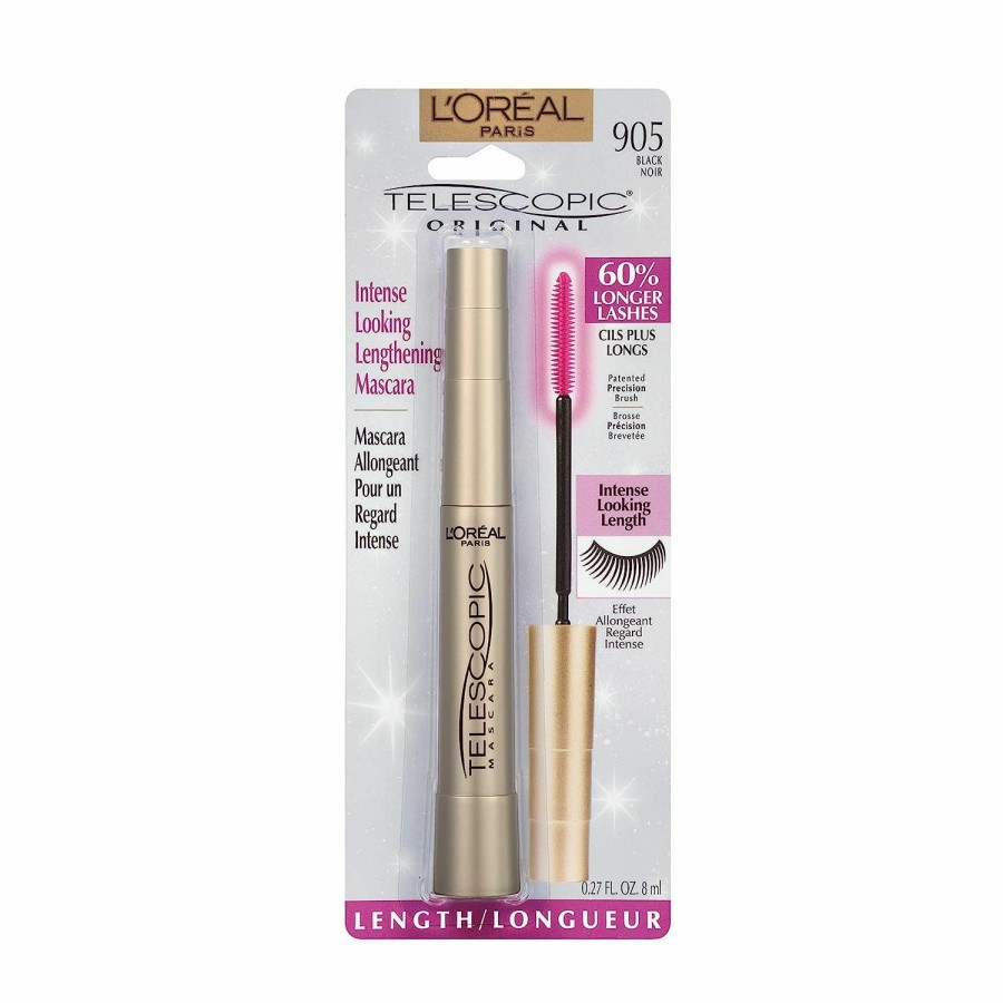 Best Sellers L'Oreal Paris | L'Oreal Paris Makeup Telescopic Original Lengthening Mascara, Black, 0.27 Fl Oz (1 Count)