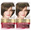 Hair Color L'Oreal Paris | L'Oreal Paris Excellence Creme Permanent Hair Color, 6A Light Ash Brown, 100 Percent Gray Coverage Hair Dye, Pack Of 2