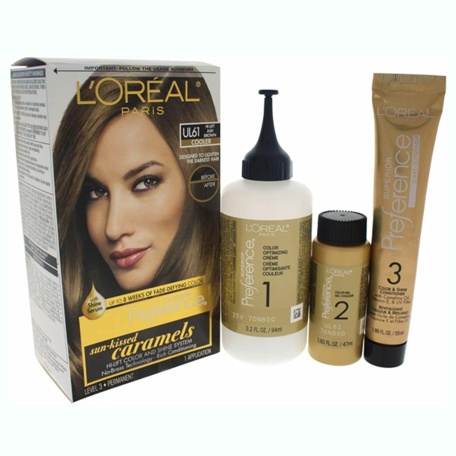 Hair Color L'Oreal Paris | L'Oreal Paris Excellence Creme Permanent Triple Care Hair Color, 5G Medium Golden Brown, Gray Coverage For Up To 8 Weeks, All Hair Types, Pack Of 1