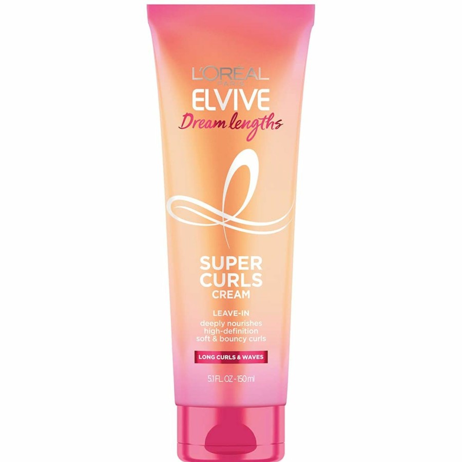 Hair Care L'Oreal Paris | L'Oreal Paris Elvive Dream Lengths Super Curls Cream Leave-In, 5.1 Ounce