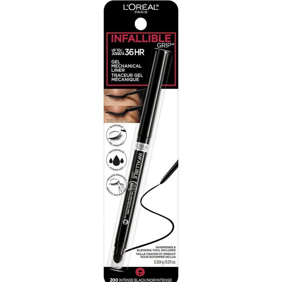 Makeup L'Oreal Paris | L'Oreal Infallible Never Fail Eyeliner, Carbon Black [591], 0.008 Oz