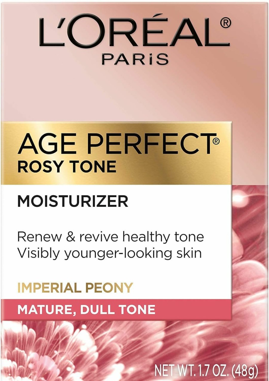 Skincare L'Oreal Paris | L'Oreal Paris Age Perfect Rosy Tone Anti-Aging Face Moisturizer, Renew & Revive Healthy Tone, 1.7 Oz