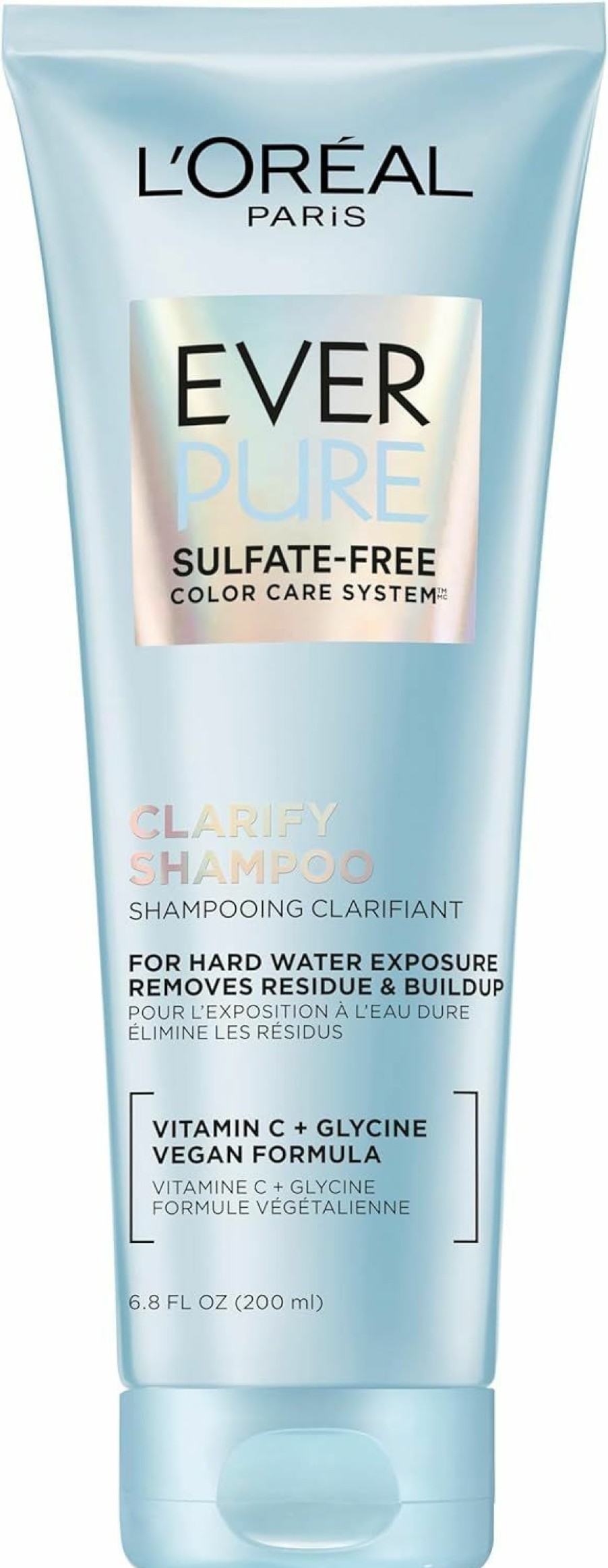 New Arrivals L'Oreal Paris | L'Oreal Paris Clarify Sulfate Free Shampoo With Antioxidants, Clarifying Shampoo For Hard Water Exposure And Styling Build-Up, Everpure, 6.8 Fl Oz