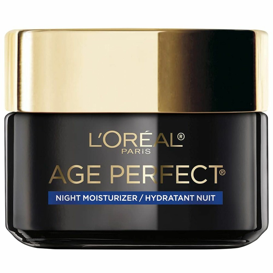 Beauty Essentials L'Oreal Paris | L'Oreal Paris Age Perfect Cell Renewal Anti-Aging, Anti-Wrinkle Night Moisturizer With Antioxidants 1.7 Oz